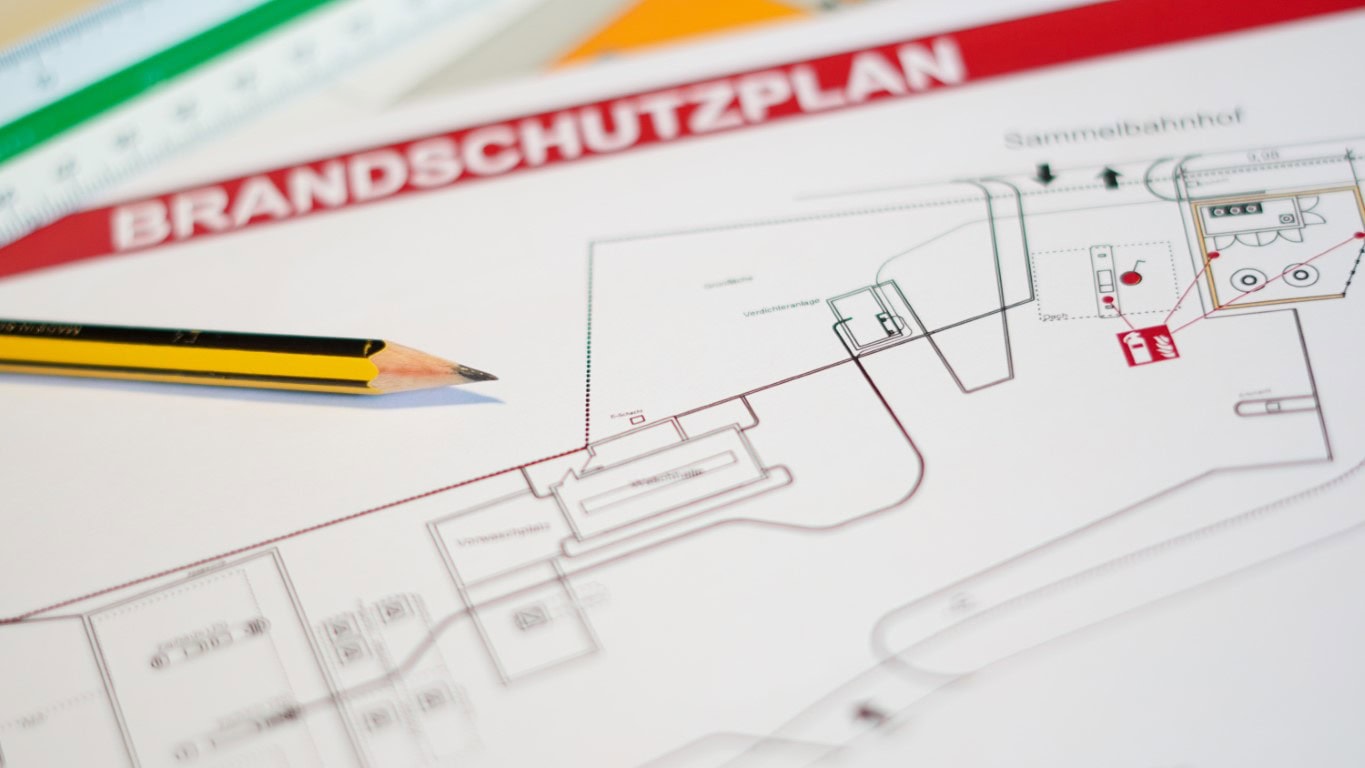 Fachplaner Brandschutz: Bild von einem Brandschutzplan.